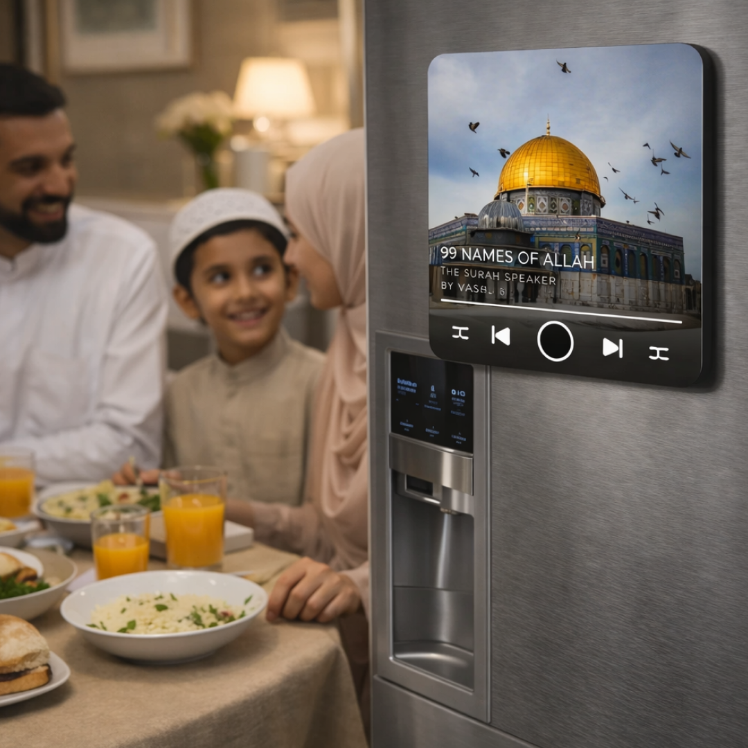 Magnet Quran Speaker – Bluetooth & kompletter Koran | 2-in-1 Audio Player