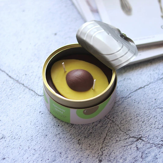 Avocado-Duftkerze – 285 g.| In einer Dose versiegelt | Zwei Dochte | 100 % pflanzliches Wachs