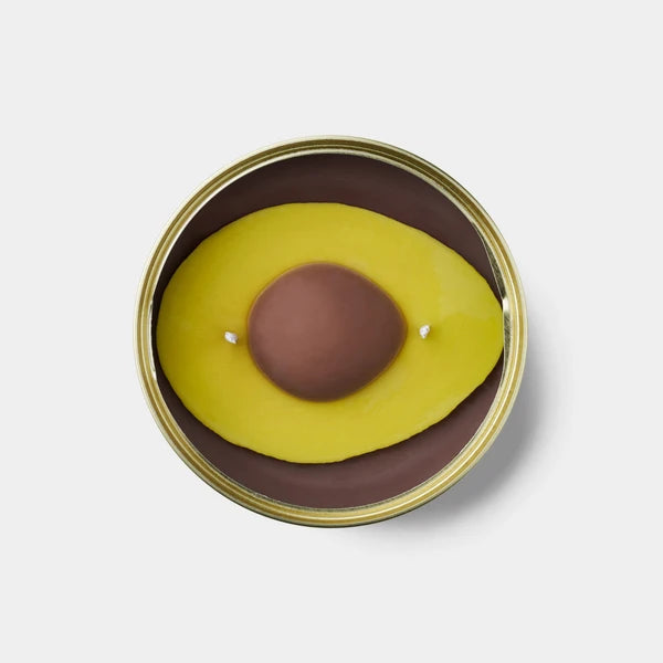 Avocado-Duftkerze – 285 g.| In einer Dose versiegelt | Zwei Dochte | 100 % pflanzliches Wachs